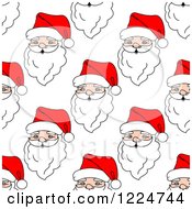 Seamless Pattern Background Of Santas 8