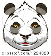 Poster, Art Print Of Happy Giant Panda Face 3