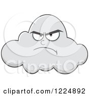 Poster, Art Print Of Grumpy Cloud Mascot