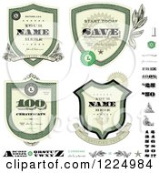 Poster, Art Print Of Vintage Money Badges And Design Elements