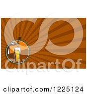 Poster, Art Print Of Retro Beer Tap Background Or Business Card Design