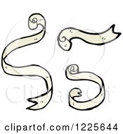 Clipart Of Ribbon Banners Royalty Free Vector Illustration