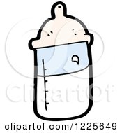 Clipart Of A Bottle Of Baby Formula Royalty Free Vector Illustration by lineartestpilot