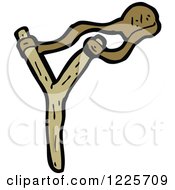 Clipart Of A Slingshot Royalty Free Vector Illustration by lineartestpilot
