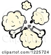 Clipart Of A Dusty Broken Bone Royalty Free Vector Illustration by lineartestpilot