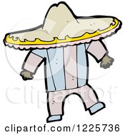 Poster, Art Print Of Hispanic Man In A Sombrero Hat