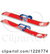 Poster, Art Print Of Red Skis