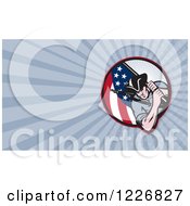 Poster, Art Print Of American Patriot Minuteman Background Or Business Card Design