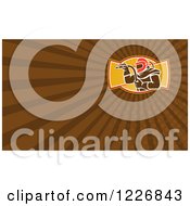 Clipart Of A Sandblasting Background Or Business Card Design Royalty Free Illustration