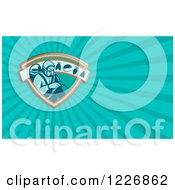 Clipart Of An Exterminator Background Or Business Card Design Royalty Free Illustration