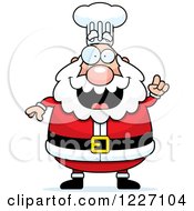 Poster, Art Print Of Chef Santa With An Idea