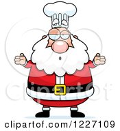 Poster, Art Print Of Shrugging Careless Chef Santa