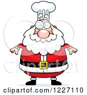 Poster, Art Print Of Happy Chef Santa