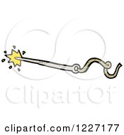 Clipart Of A Needle Royalty Free Vector Illustration