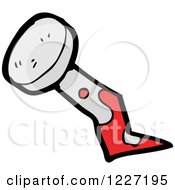 Clipart Of A Bloody Nail Royalty Free Vector Illustration by lineartestpilot
