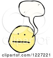 Clipart Of A Talking Emoticon Royalty Free Vector Illustration