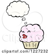 Poster, Art Print Of Thinking Female Cupcake