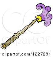 Clipart Of A Magic Wand Royalty Free Vector Illustration