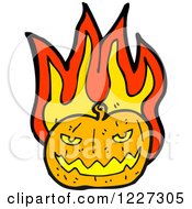 Poster, Art Print Of Flaming Jackolantern