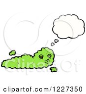 Clipart Of A Monster Thinking Royalty Free Vector Illustration