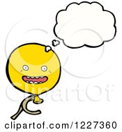 Poster, Art Print Of Thinking Yellow Party Balloon
