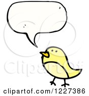 Poster, Art Print Of Talking Yellow Bird