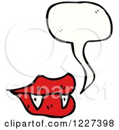 Clipart Of A Talking Vampiress Mouth Royalty Free Vector Illustration