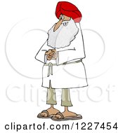 Poster, Art Print Of Happy Sikh With Clasped Hands