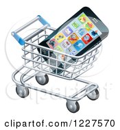 Poster, Art Print Of Smartphone In A Shopping Cart