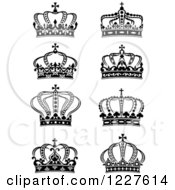 Poster, Art Print Of Black And White Crowns 9