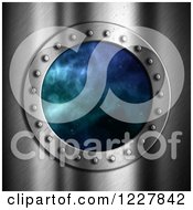 3d Porthole Window With A View Of Outer Space