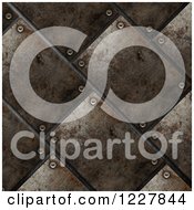 3d Rusted Metal Tile Background