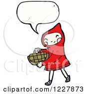 Poster, Art Print Of Talking Red Riding Hood