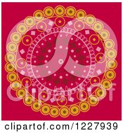 Clipart Of A Doily Design Royalty Free Vector Illustration