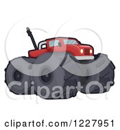 Poster, Art Print Of Red Toy Monster Truck