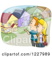 Poster, Art Print Of Couple Shopping For A House