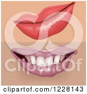 Clipart Of Female Mouths Royalty Free Vector Illustration