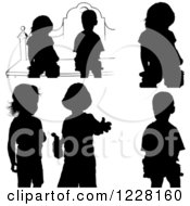 Poster, Art Print Of Silhouetted Children