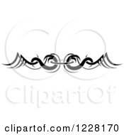 Clipart Of A Black And White Tribal Border Tattoo Design 2 Royalty Free Vector Illustration by dero