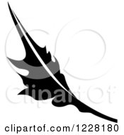 Clipart Of A Black And White Floral Scroll Design 11 Royalty Free Vector Illustration