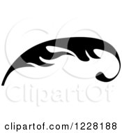 Clipart Of A Black And White Floral Scroll Design 8 Royalty Free Vector Illustration