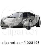 Poster, Art Print Of Silver Cadillac Cien Sports Car