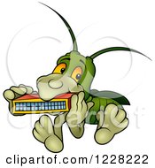 Bug Playing A Harmonica