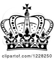 Poster, Art Print Of Black And White Crown 19