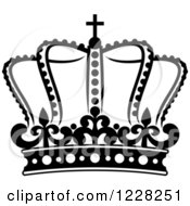 Poster, Art Print Of Black And White Crown 21
