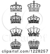 Poster, Art Print Of Black And White Crowns 10