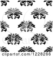 Poster, Art Print Of Seamless Black And White Floral Background Pattern