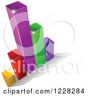 Poster, Art Print Of 3d Colorful Bar Graph And Shadow