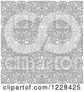 Poster, Art Print Of Grayscale Seamless Intricate Middle Eastern Motif Background Pattern