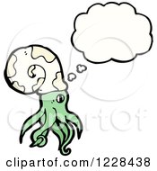 Clipart Of A Thinking Nautilus Royalty Free Vector Illustration